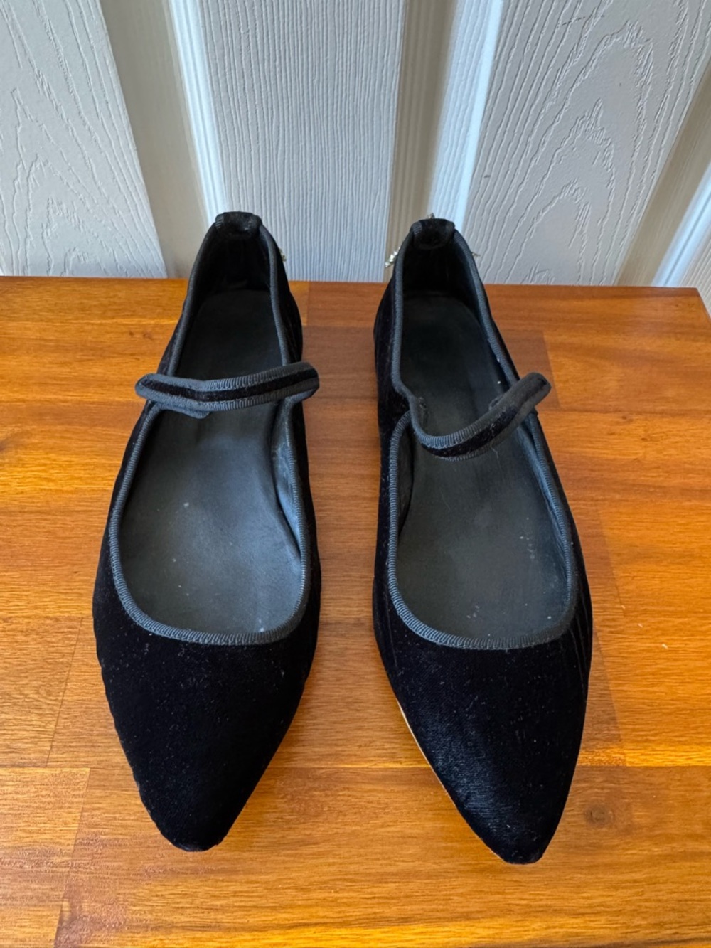 Gia Couture Velour Ballerina Flats